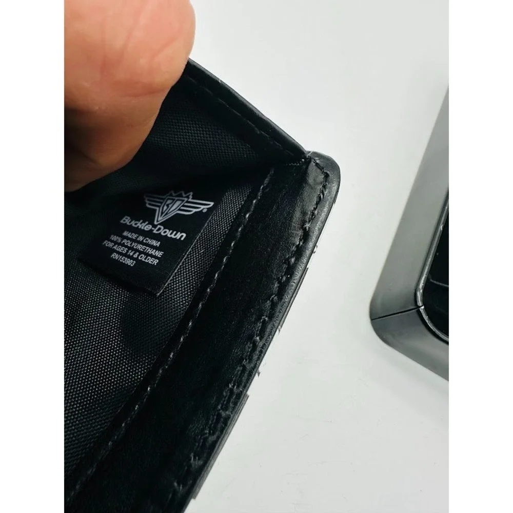 Disney Mickey Mouse‎ Wallet Black Bifold Card Holder Classic Cute Gift Men
